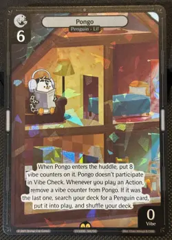 Vibes TCG Pongo * ARCTIC FOIL * - Legend of the Lils Card 145/150 - Image 1