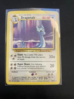 Dragonair Base Set Rare Pokemon Card #18/102 - Image 3