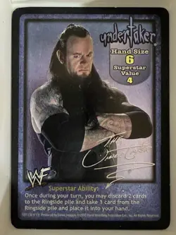 WWE Raw Deal CCG 4 Card Undertaker Lot Rare Foil - Image 1