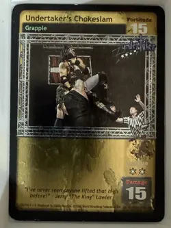 WWE Raw Deal CCG 4 Card Undertaker Lot Rare Foil - Image 2