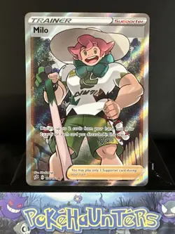 Pokemon Card Milo 190/192 Rebel Clash Full Art Trainer Rare NM - Image 1