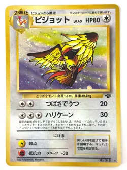 LP EX Pokemon Card Pidgeot Lv.40 No.018 HOLO OLD BACK JAPAN - Image 1