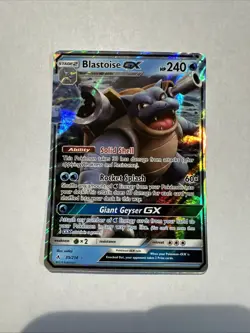 Pokemon TCG Blastoise GX Holo Ultra Rare Card 35/214 Sm-Unbroken Bonds - Image 1