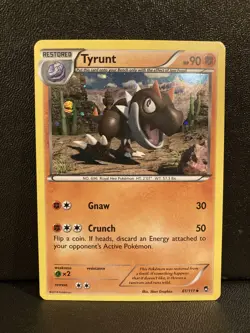 Pokemon Card Tyrunt Furious Fists Cosmo Holo Uncommon 61/111 - Image 1