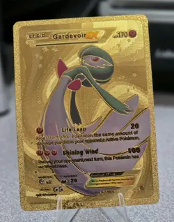 Pokemon Gardevoir EX 170hp Gold Foil Fan Art Collector Card TCG - Image 1