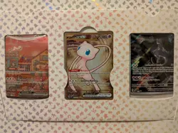 Mewtwo and Mew EX Pokemon 151 Ultra Premium Collection Promo 3 Card Lot + Box - Image 1