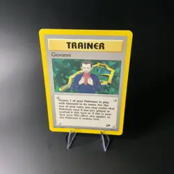 Giovanni 104/132 Gym Challenge Non Holo NM-LP Vintage Pokemon Card 1999 - Image 1