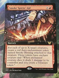 MTG - 1x Smoke Spirits’ Aid - Extended Art / Neon Dynasty Commander NM - Image 1