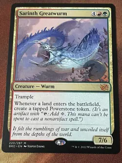 MTG - 1x Sarinth Greatwurm - The Brother’s War NM - Image 1