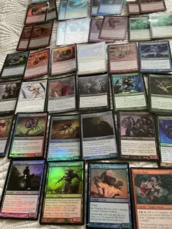 MAGIC THE GATHERING RANDOM FOIL LOT OF 46 W/DOUBLES PREOWNED COLLECTED EXCE! - Image 2