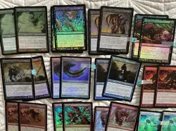 MAGIC THE GATHERING RANDOM FOIL LOT OF 46 W/DOUBLES PREOWNED COLLECTED EXCE! - Image 5
