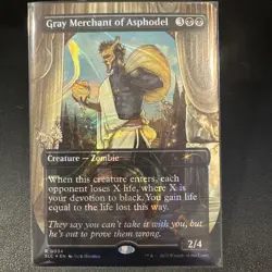 MTG Gray Merchant of Asphodel Halo Foil NM Secret Lair Encyclopedia of Magic - Image 2