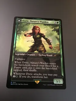 MTG Secret Lair x Dungeons & Dragons #1241 Doric Nature's Warden / Owlbear Foil - Image 1