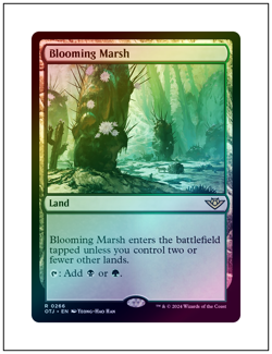 1x Blooming Marsh, Foil, Outlaws of Thunder Junction, Magic MTG NM - Image 1