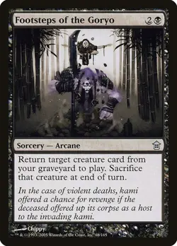 Footsteps of the Goryo 1x FOIL SOK MTG Saviors of Kamigawa Uncommon MINT black - Image 1