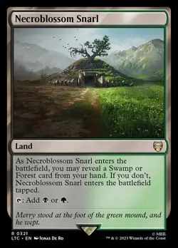 MTG - 4 x Necroblossom Snarl - Playset 4x x4 - Lord of the Rings Commander LOTR - Image 2