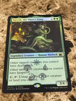 Saryth, the Viper's Fang Innistrad Midninght Hunt MTG Magic Foil Promo - Image 1