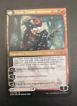 Valki, God of Lies / Tibalt, Cosmic Imposter Kaldheim MTG Regular Lightly Played - Image 2