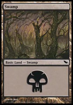 Swamp (292) - Foil LP, English MTG Shadowmoor - Image 1
