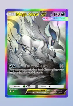 Pokemon TCG Pocket Mega Absol EX Rainbow Border - Image 1