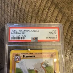 Marowak 39/64 1st Edition 1999 39 Pokemon Jungle PSA 4 - Image 2