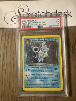 PSA 5 - Pokemon DARK BLASTOISE 4/110 - LEGENDARY COLLECTION - HOLO FOIL Rare - Image 1