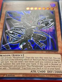 3x Red-Eyes Metal Claws Dragon + 3x Metal ILLusionist | NM | 1st Ed | Yu-Gi-Oh! - Image 2
