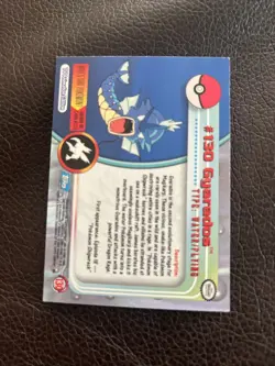 Gyarados #130 - Pokemon Topps Card TV Animation Series 3 -Holo - Blue Logo Rare - Image 2