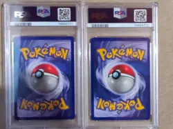 1999 Fossil Pokemon 2 Card Lot Gengar 20/62 and Haunter 21/62 Sequential PSA Set - Image 2