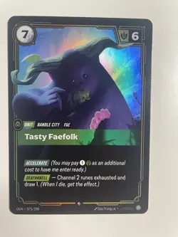 Riftbound Tasty Faefolk Foil card OGN 075/298 League of Legends - Image 1