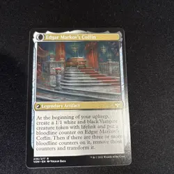 MTG Innistrad Crimson Vow Edgar, Charmed Groom Markov’s Coffin 236/277 R Card NM - Image 2