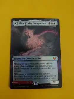 Mila, Crafty Companion. Lukka, Wayward Bonder. STX277 FOIL Mythic MTG Card. - Image 1