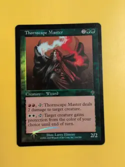 Thornscape MAster. Wizard INVASION. FOIL MTG Card. Shooting star - Image 2