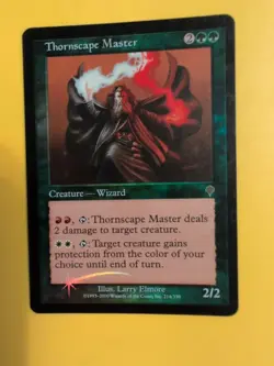 Thornscape MAster. Wizard INVASION. FOIL MTG Card. Shooting star - Image 3