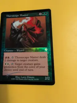 Thornscape MAster. Wizard INVASION. FOIL MTG Card. Shooting star - Image 4