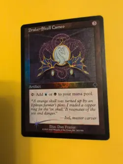 Drake-Skull Cameo. Artifact INVASION. FOIL MTG Card. Shooting star - Image 1