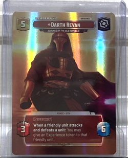 Star Wars Unlimited Showcase Card 1021 ~ Darth Revan Scourge Of The Old Republic - Image 1