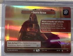 Star Wars Unlimited Showcase Card 1021 ~ Darth Revan Scourge Of The Old Republic - Image 2