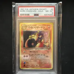 Dark Charizard - No. 006 - Holo - Rocket - Japanese - Pokemon Card - PSA 8 - Image 1