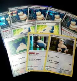 Lot Of 10 Pokemon Cards: Snorlax Variations - Image 1