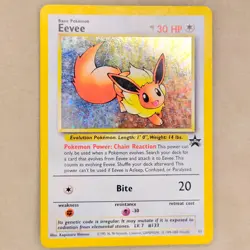 Eevee 11/53 Wotc Black Star Promo Holo Pokemon Card MP Moderately Played - Image 1