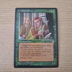 MTG Fyndhorn Elves Ice Age Magic The Gathering 1995 Card - Image 1