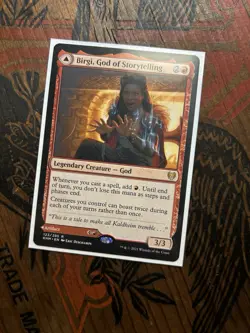 MTG Birgi God of Storytelling Dual Spell Card. Rare and In NM Condition! - Image 1