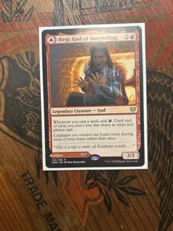 MTG Birgi God of Storytelling Dual Spell Card. Rare and In NM Condition! - Image 5