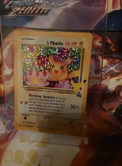 BIRTHDAY SURPRISE PIKACHU PROMO #24 MINT CONDITION POKEMON TCG CARD RARE HOLO - Image 1