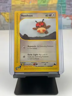 SHIPS SAME DAY Pokemon e-Reader Card LP Hoothoot 65/144 Basic Normal Type 2003 - Image 1