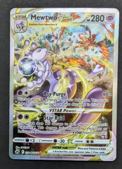 Mewtwo VSTAR Crown Zenith: Galarian Gallery Ultra Rare Card #GG44/GG70 - Image 1