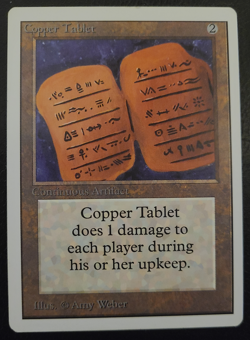 MTG Copper Tablet (Lightly Played) Unlimited (2ED) 1993 - Uncommon - (LP) - Image 1