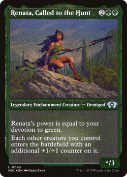 Renata, Called to the Hunt (Foil Etched) [Multiverse Legends] Magic MTG - Image 1