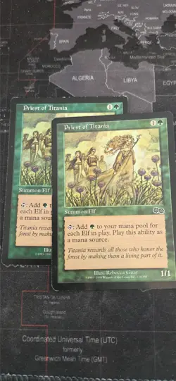 MtG Priest of Titania URZ x2 - Image 1
